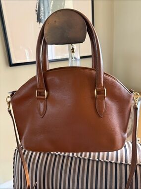 Vintage Coach Savoy satchel 4408 maple with brass-MADISON COLLECTION-ITALY
